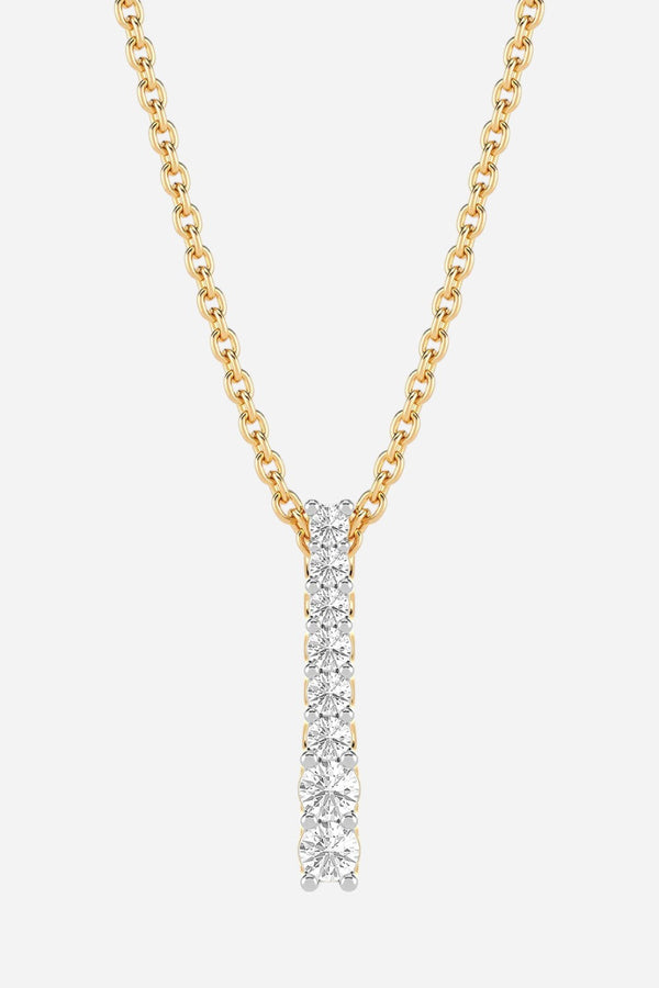 Ella Stein Lab-Grown Ascent Bar Pendant Necklace