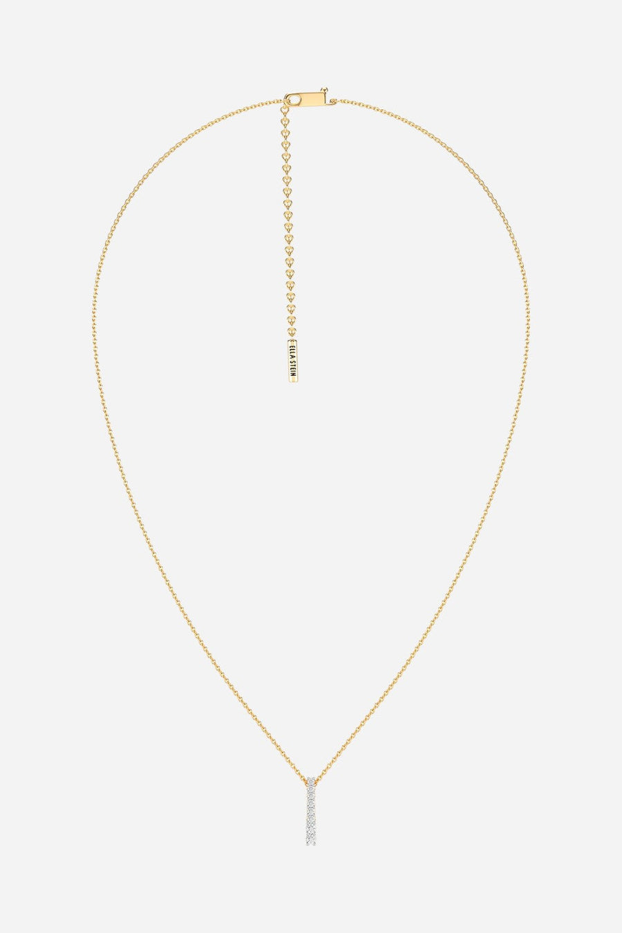 Ella Stein Lab-Grown Ascent Bar Pendant Necklace – side view