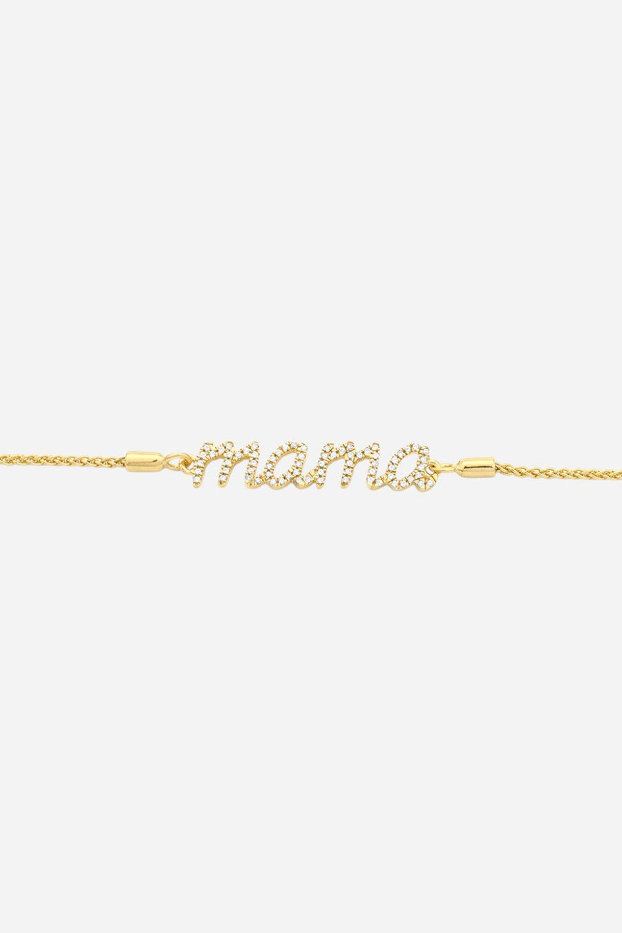 Ella Stein Love You Mama Bolo Bracelet in Gold – detail