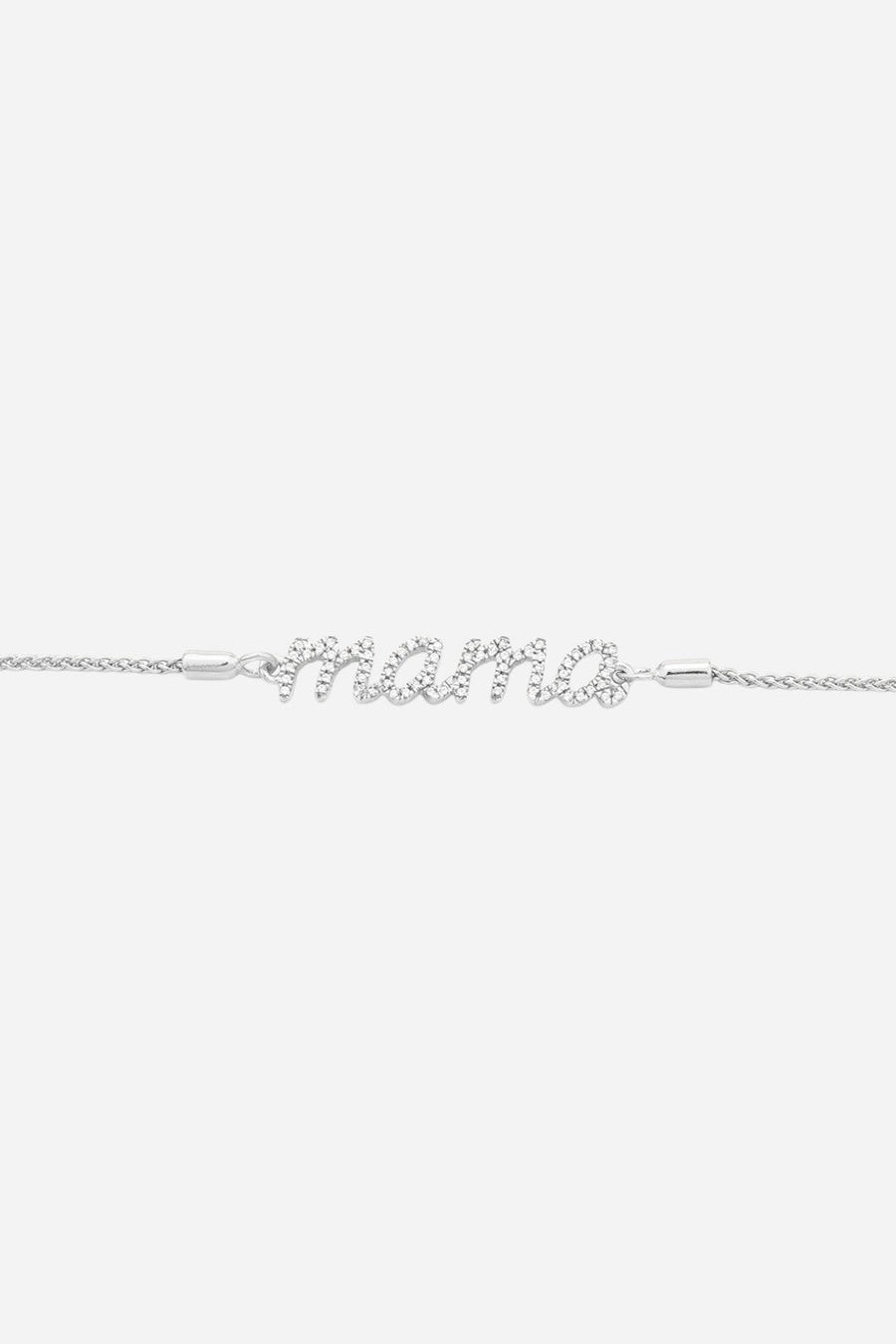 Ella Stein Love You Mama Bolo Bracelet in Sterling Silver – detail