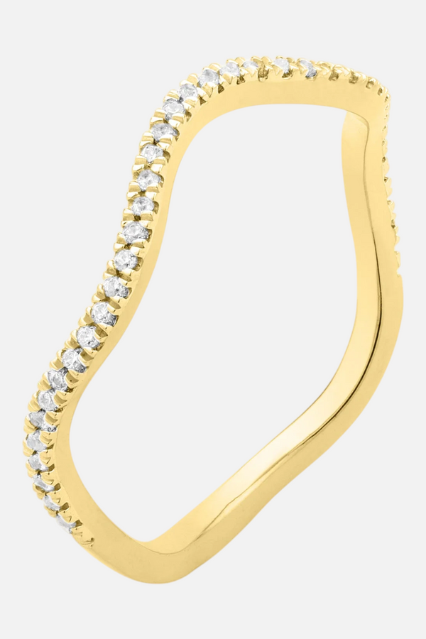 Ella Stein Make Waves Stackable Ring in Gold - Size 6