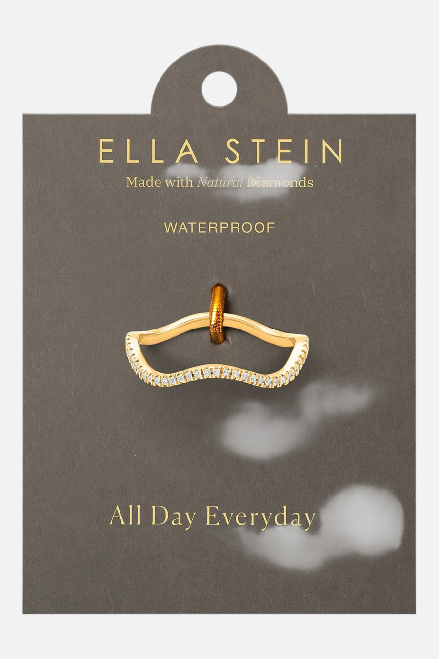 Ella Stein Make Waves Stackable Ring in Gold - Size 7 – back view