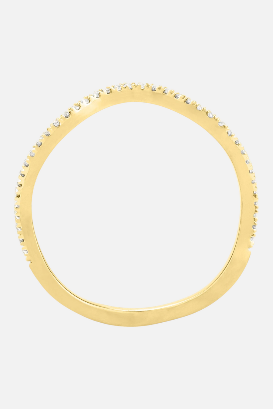 Ella Stein Make Waves Stackable Ring in Gold - Size 7 – side view