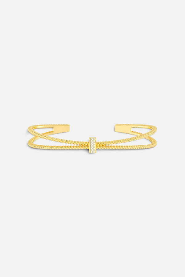 Ella Stein Meet Me Halfway Cuff Bracelet in Gold