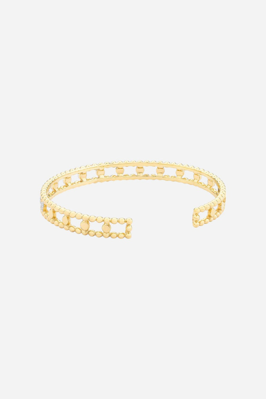Ella Stein Middle Ground Cuff Bracelet in 14k Gold – flat lay