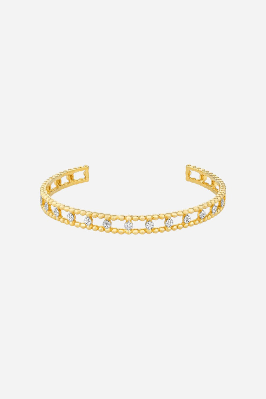 Ella Stein Middle Ground Cuff Bracelet in 14k Gold – front view