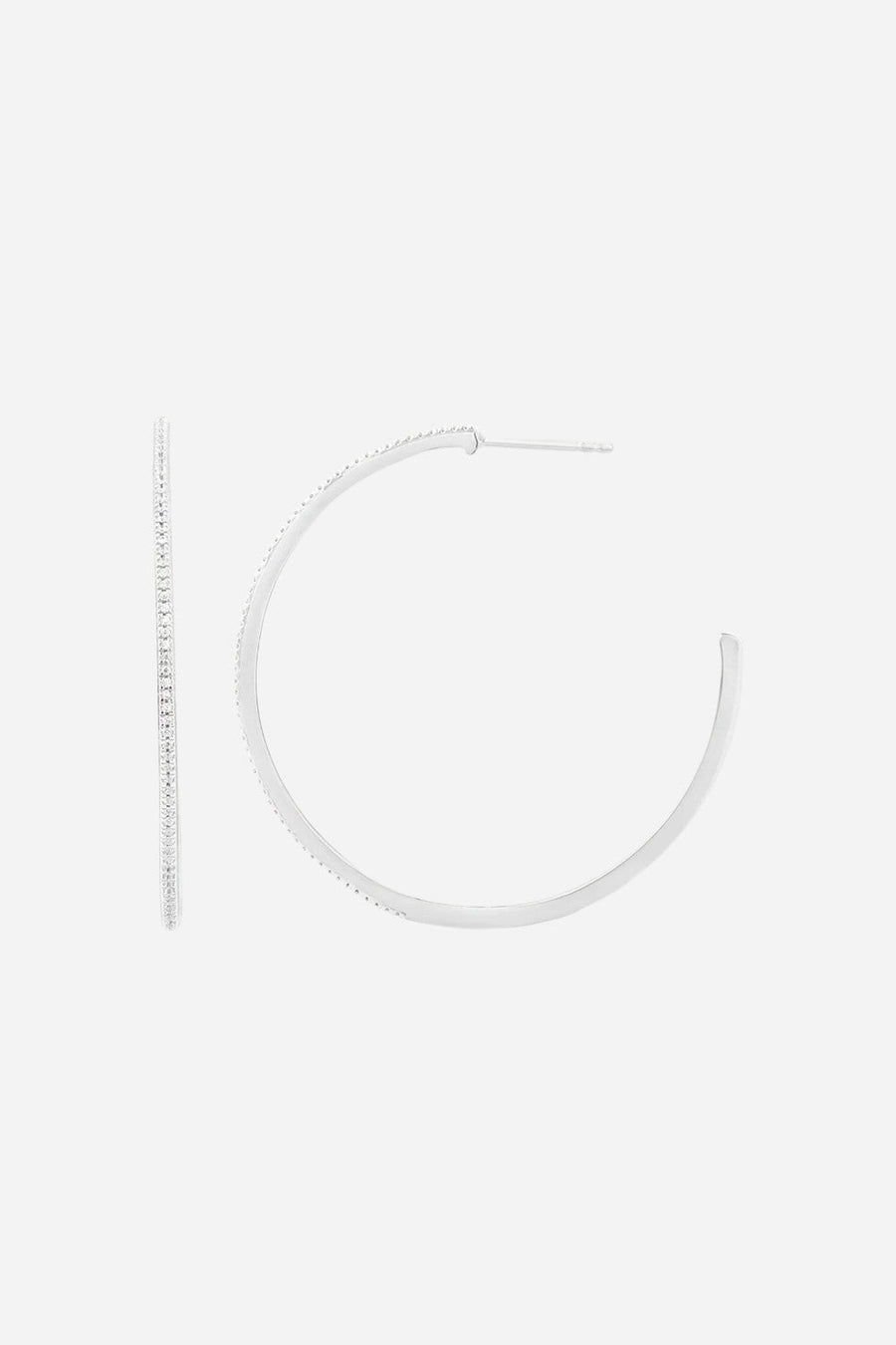 Ella Stein One Hot Havana Night Hoops Sterling Silver – back view