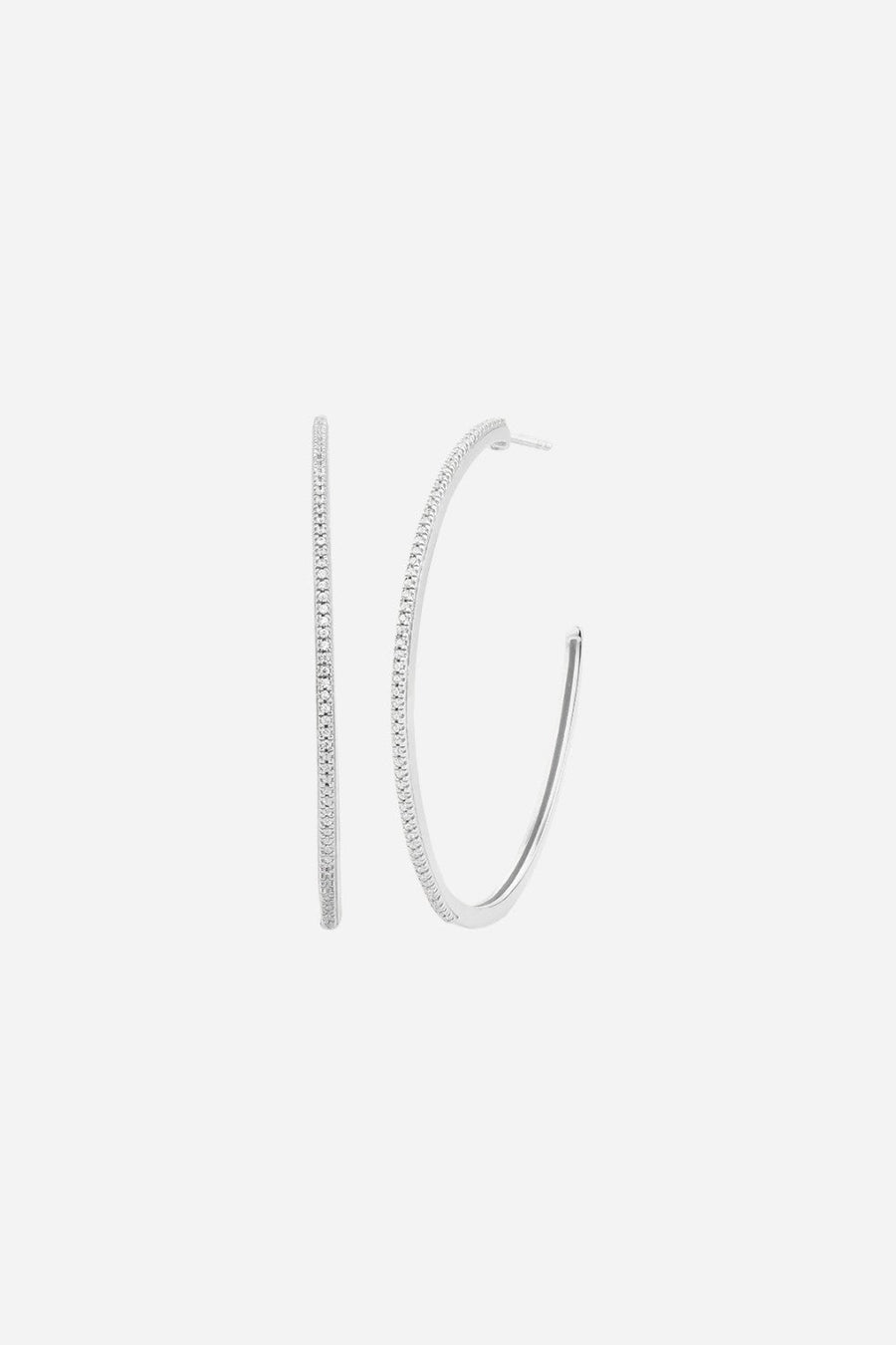 Ella Stein One Hot Havana Night Hoops Sterling Silver – front view