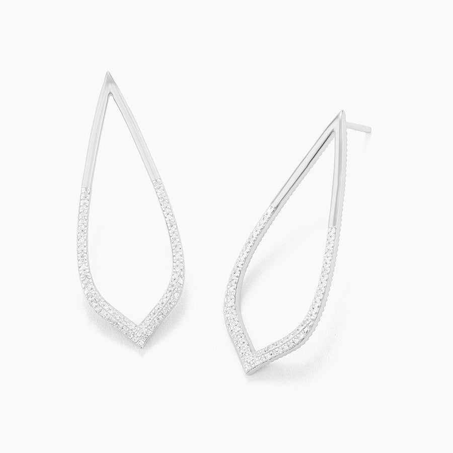 Ella Stein Petal Drop Earrings in Sterling Silver – detail