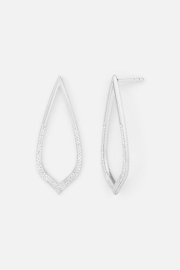 Ella Stein Petal Drop Earrings in Sterling Silver