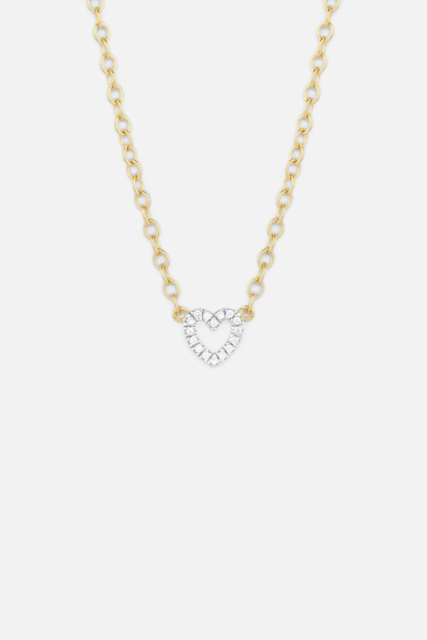 Ella Stein Petite Heart Pendant Necklace in Gold