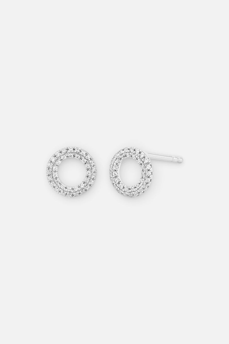 Ella Stein Sealed With A Kiss Stud Earrings in Sterling Silver – back view
