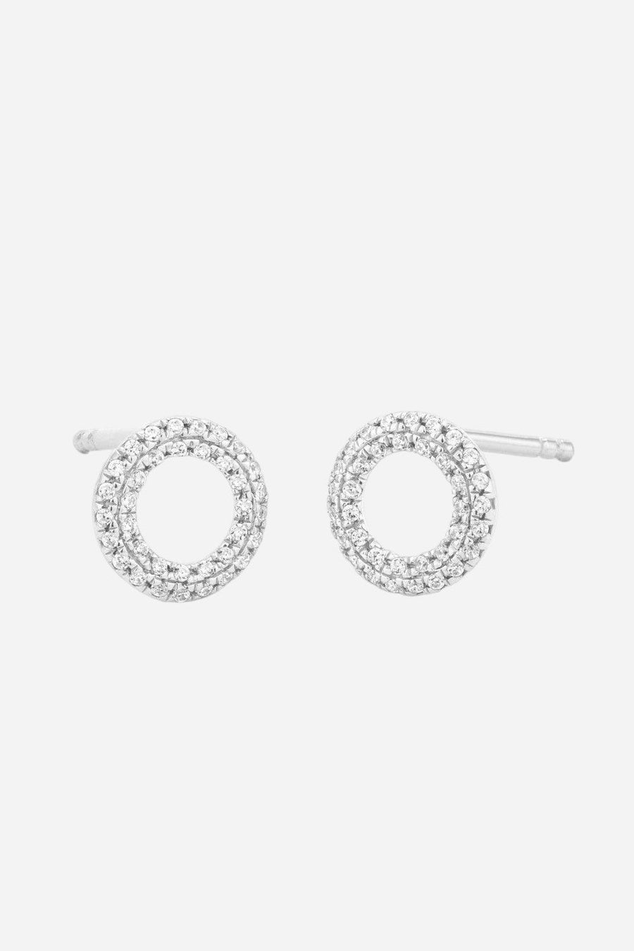Ella Stein Sealed With A Kiss Stud Earrings in Sterling Silver – front view