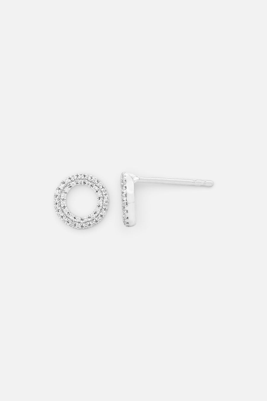 Ella Stein Sealed With A Kiss Stud Earrings in Sterling Silver – side view