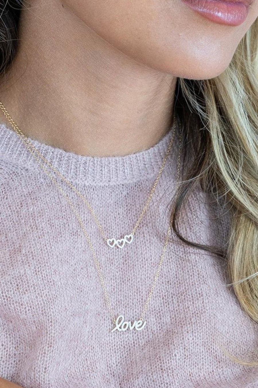 Ella Stein Spread Love Pendant Necklace in 14k Gold – alternate