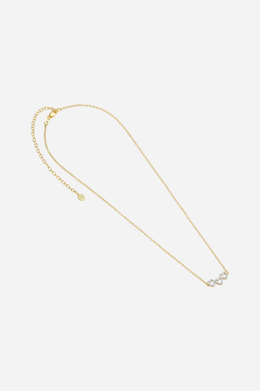 Ella Stein Spread Love Pendant Necklace in 14k Gold – flat lay