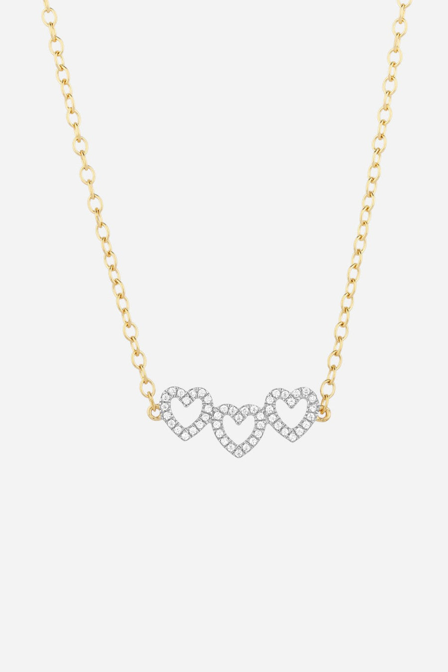 Ella Stein Spread Love Pendant Necklace in 14k Gold – front view