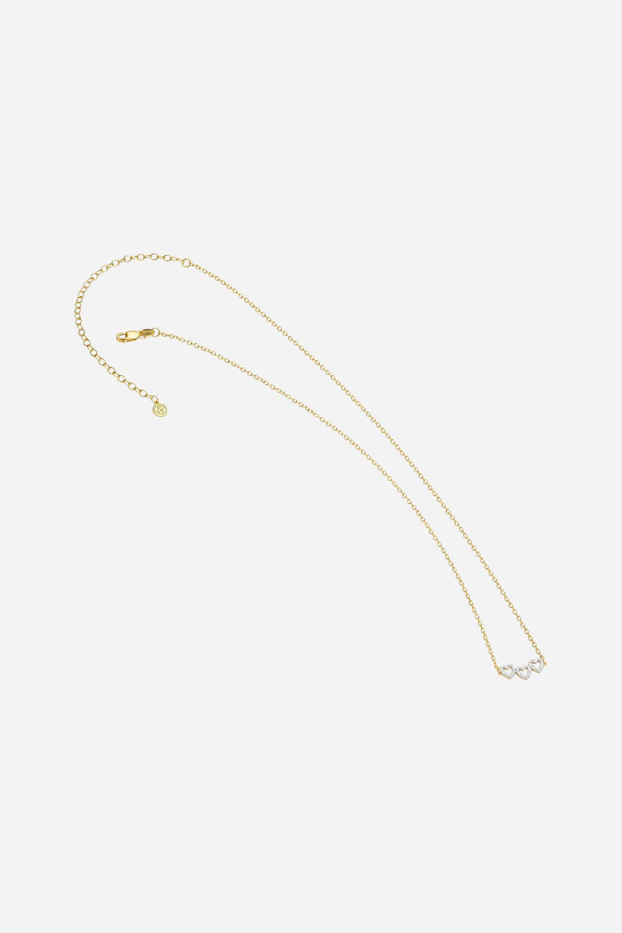 Ella Stein Spread Love Pendant Necklace in 14k Gold – side view