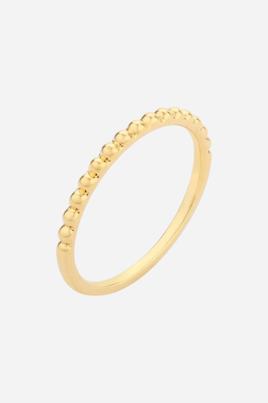 Ella Stein The Space Between Cuban Stackable Ring in Gold – flat lay