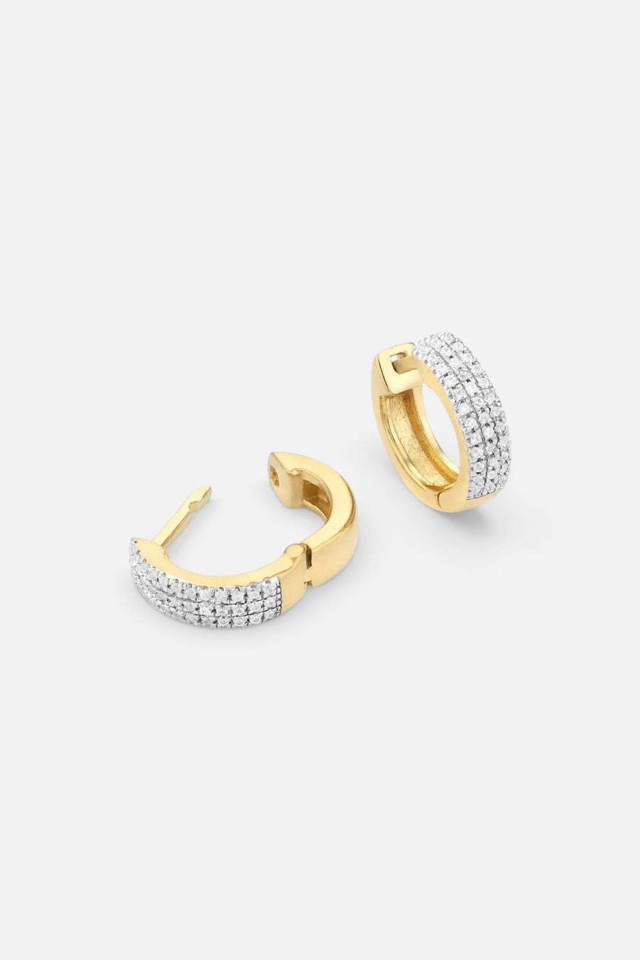 Ella Stein Three Ways Hoop Earrings To Shine in Gold (NEED UPDATED IMAGE) – front view