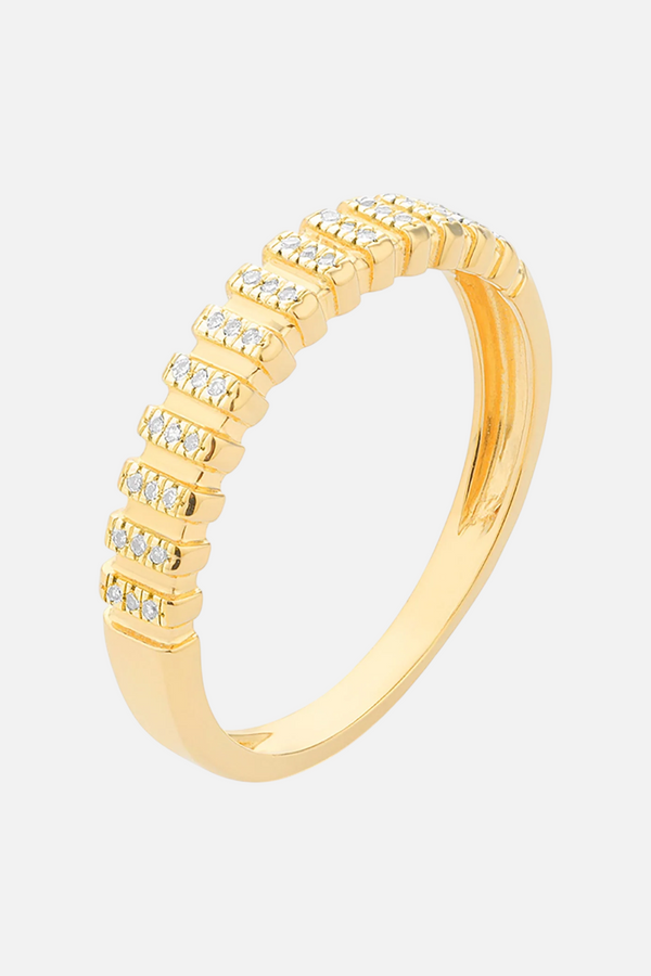 Ella Stein Waterproof Bridge The Gap Stackable Ring in Gold