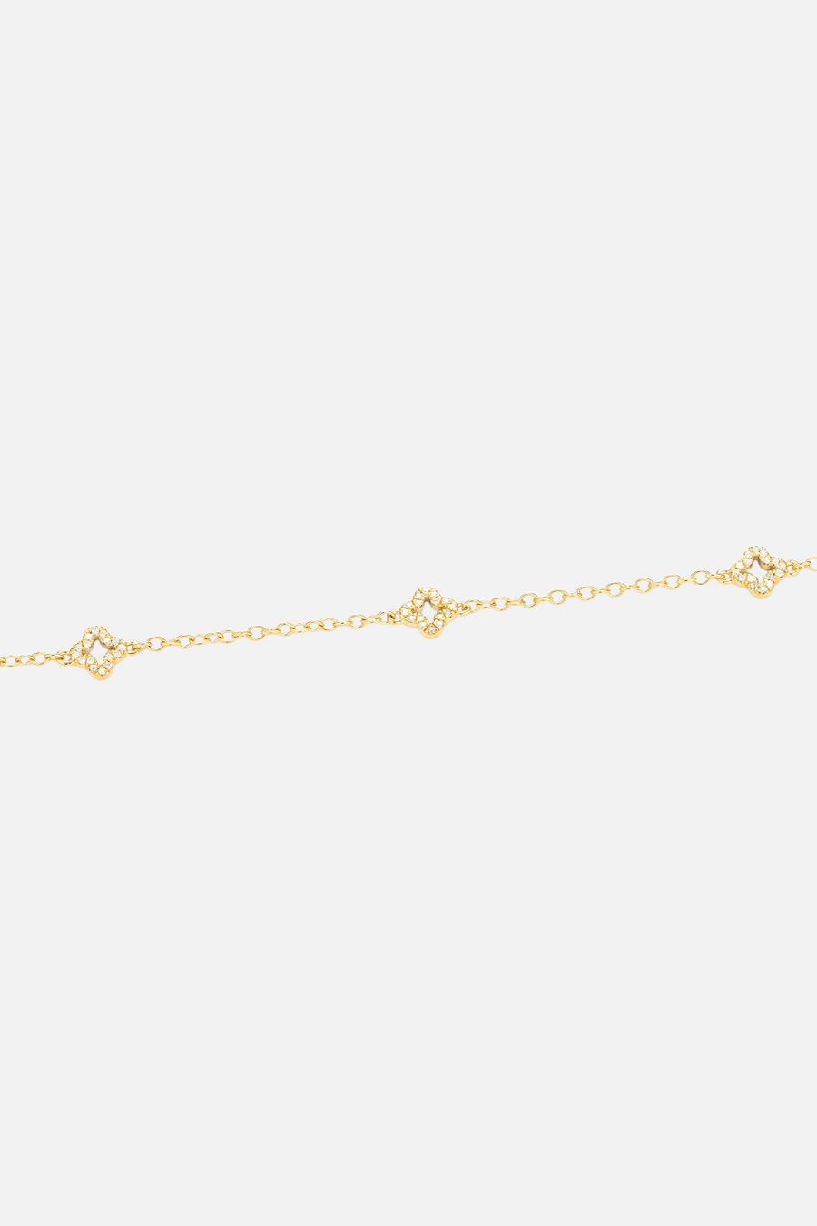 Ella Stein Waterproof Diamond Station Chain Bracelet in Gold – detail