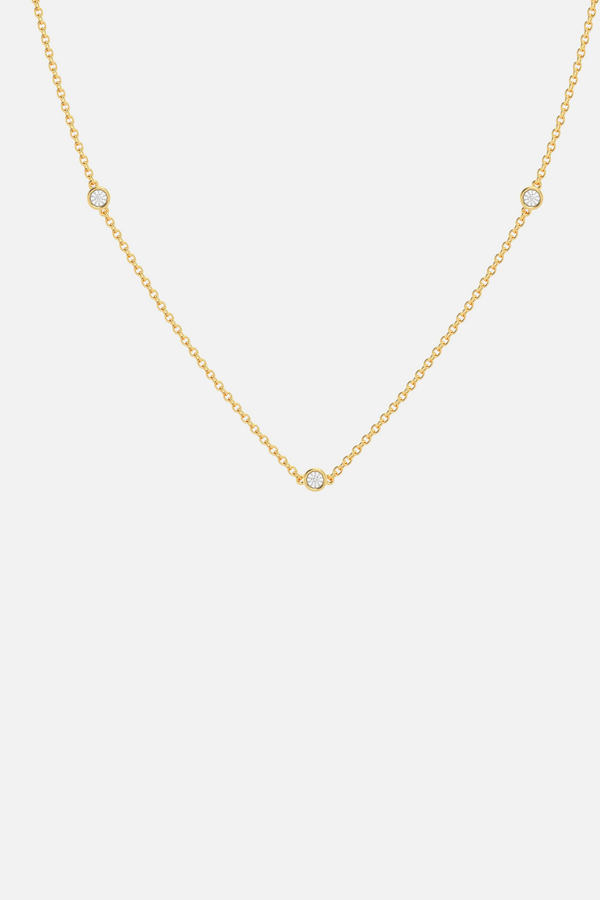 Ella Stein Waterproof Dot-To-Dot Chain Necklace in Gold
