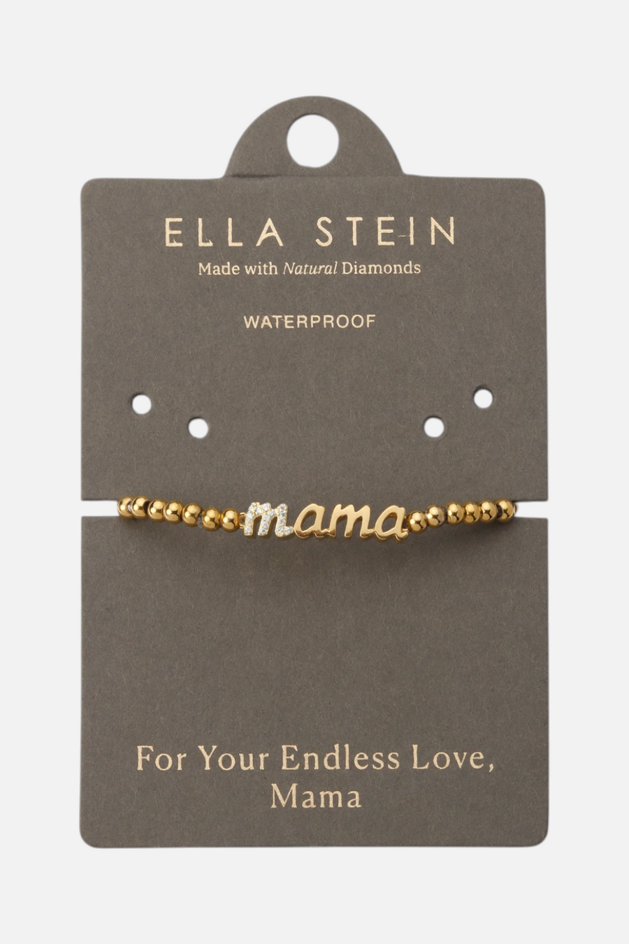 Ella Stein Waterproof Love You Mama Beaded Bracelet – back view