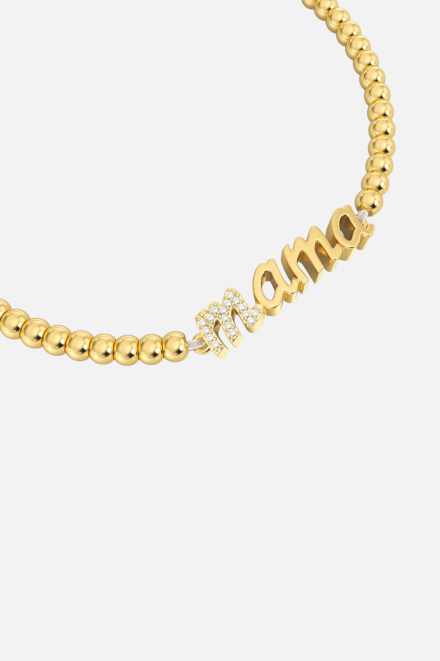 Ella Stein Waterproof Love You Mama Beaded Bracelet – detail