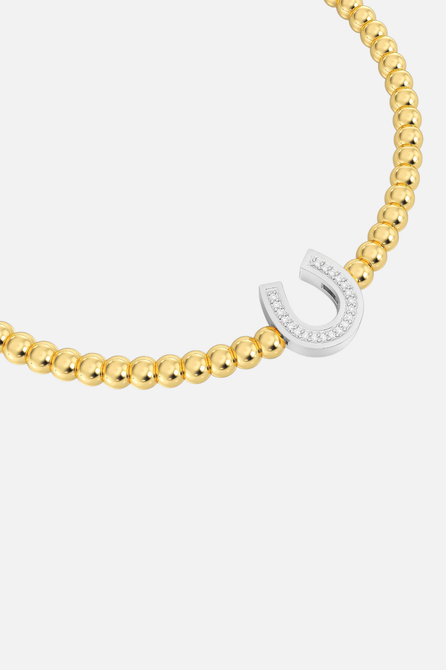 Ella Stein Waterproof Lucky Horseshoe Beaded Bracelet – detail