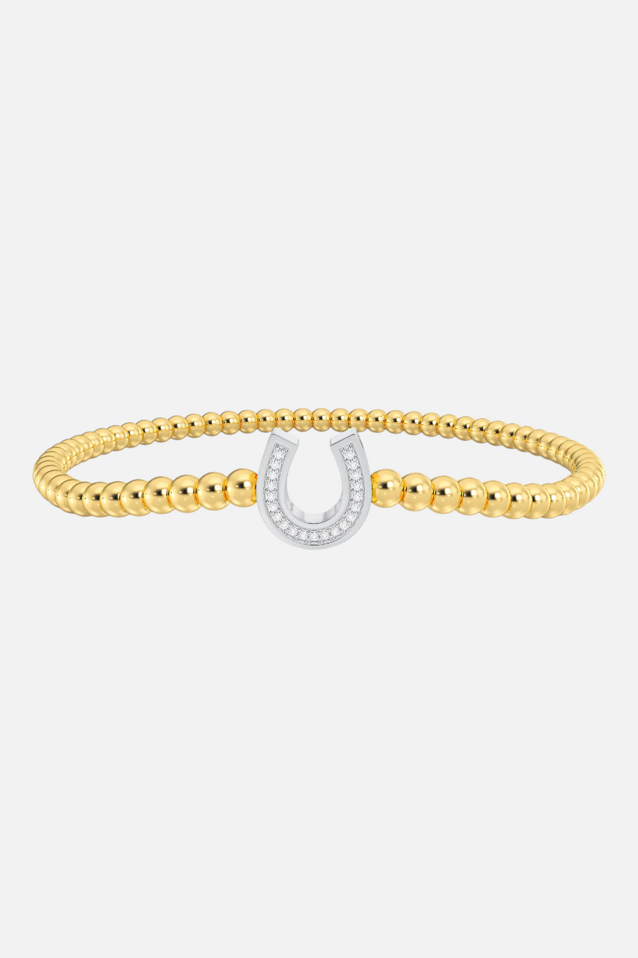 Ella Stein Waterproof Lucky Horseshoe Beaded Bracelet – front view