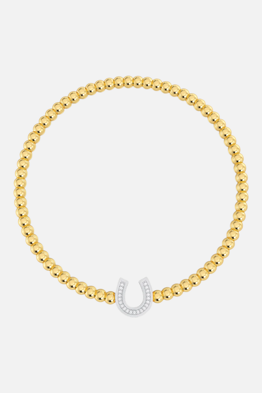 Ella Stein Waterproof Lucky Horseshoe Beaded Bracelet – side view