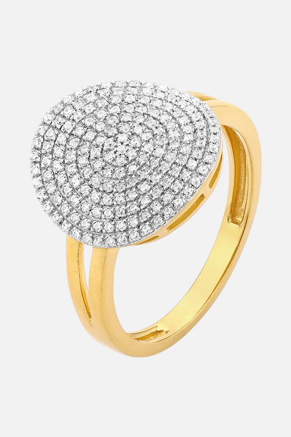 Ella Stein Waterproof Right Round Statement Ring in Gold