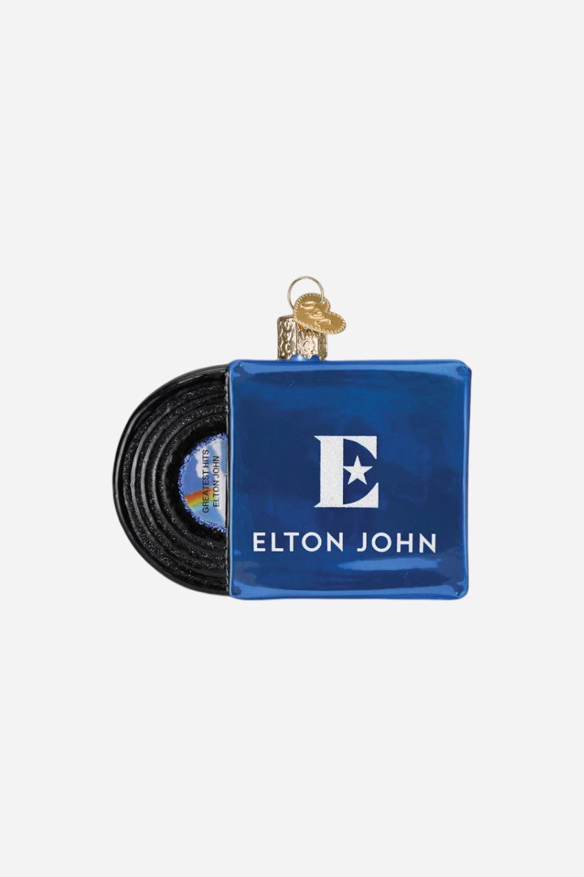 Elton Greatest Hits Album Ornament – back view