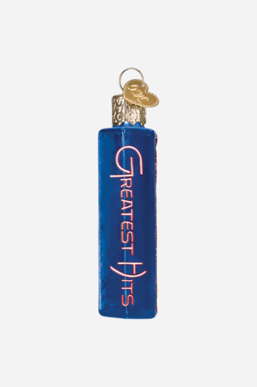 Elton Greatest Hits Album Ornament – side view
