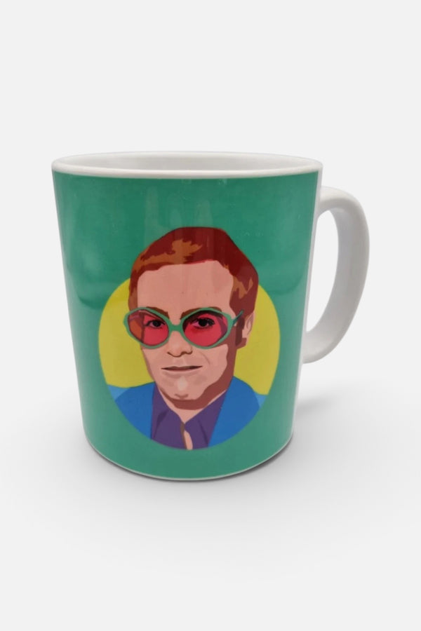 Elton John Mug in Green