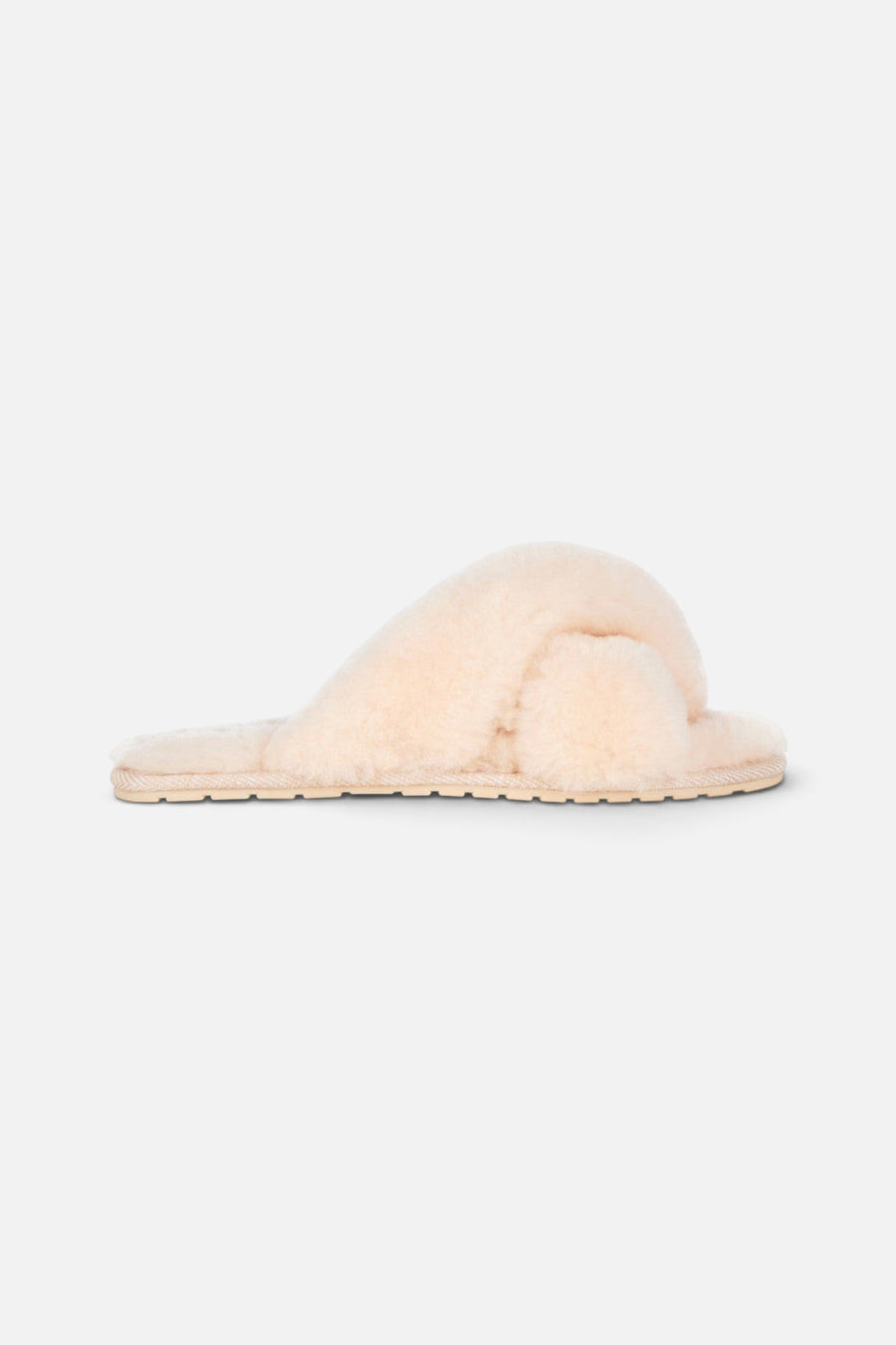 Emu Australia Mayberry Crimp Slippers in Natural – back view