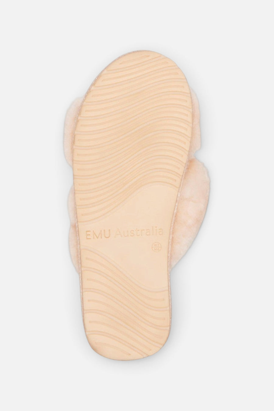 Emu Australia Mayberry Crimp Slippers in Natural – side view