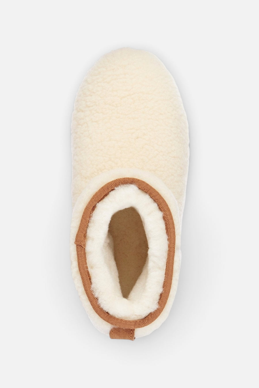 Emu Australia Stinger Micro Teddy Bootie in Natural – flat lay
