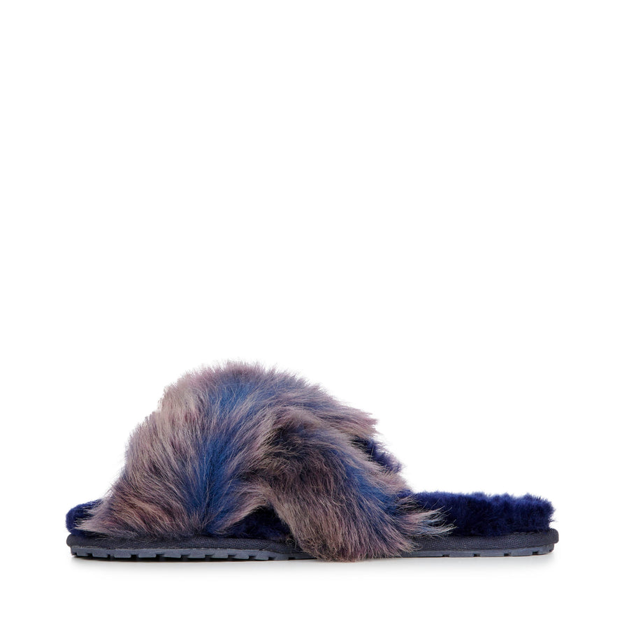 EMU Mayberry Lava Slippers in Midnight – detail