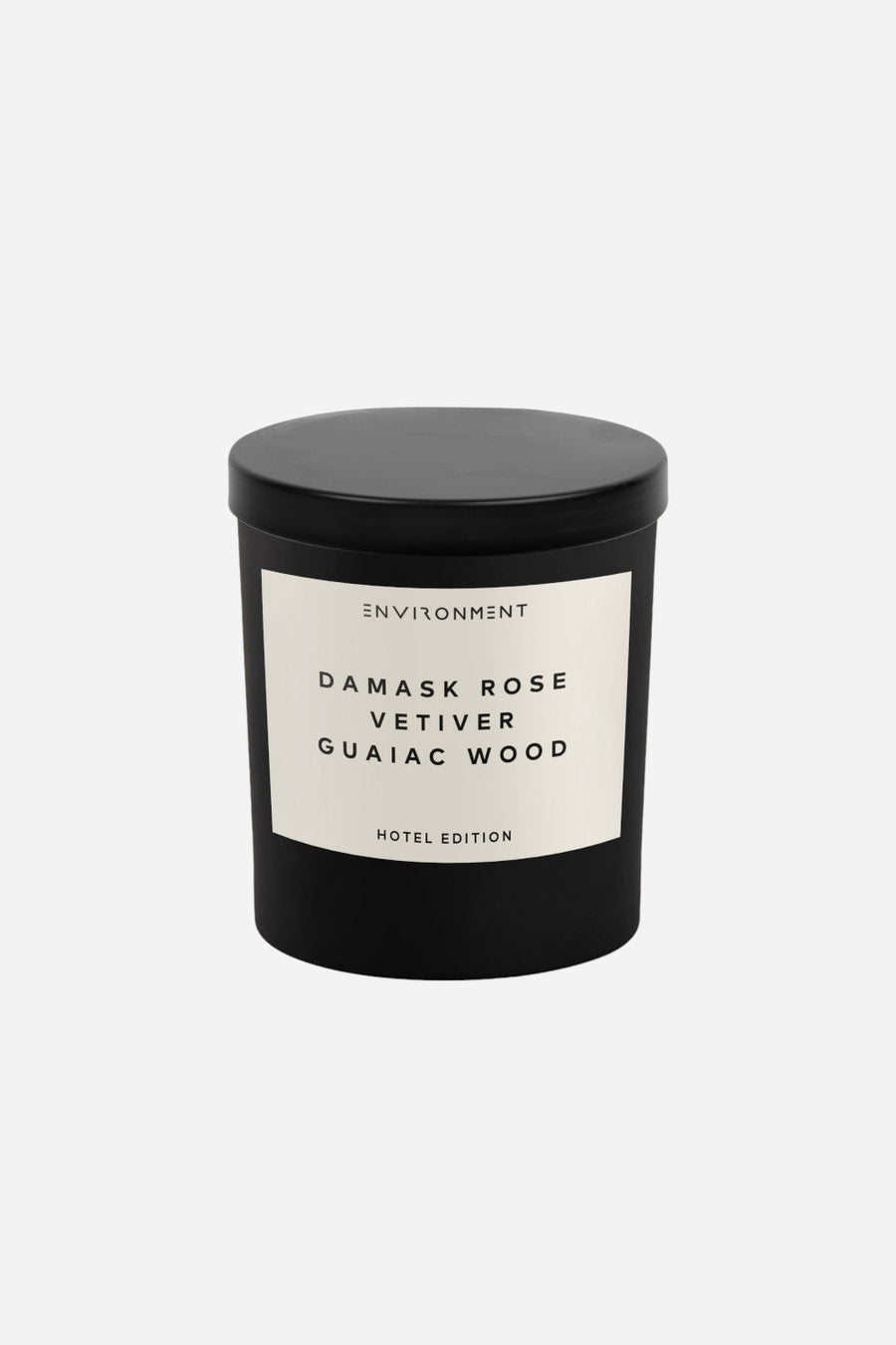 Environment Candles Damask Rose Vetiver Guaiac Wood Candle with Lid and Box - 8 Oz – front view