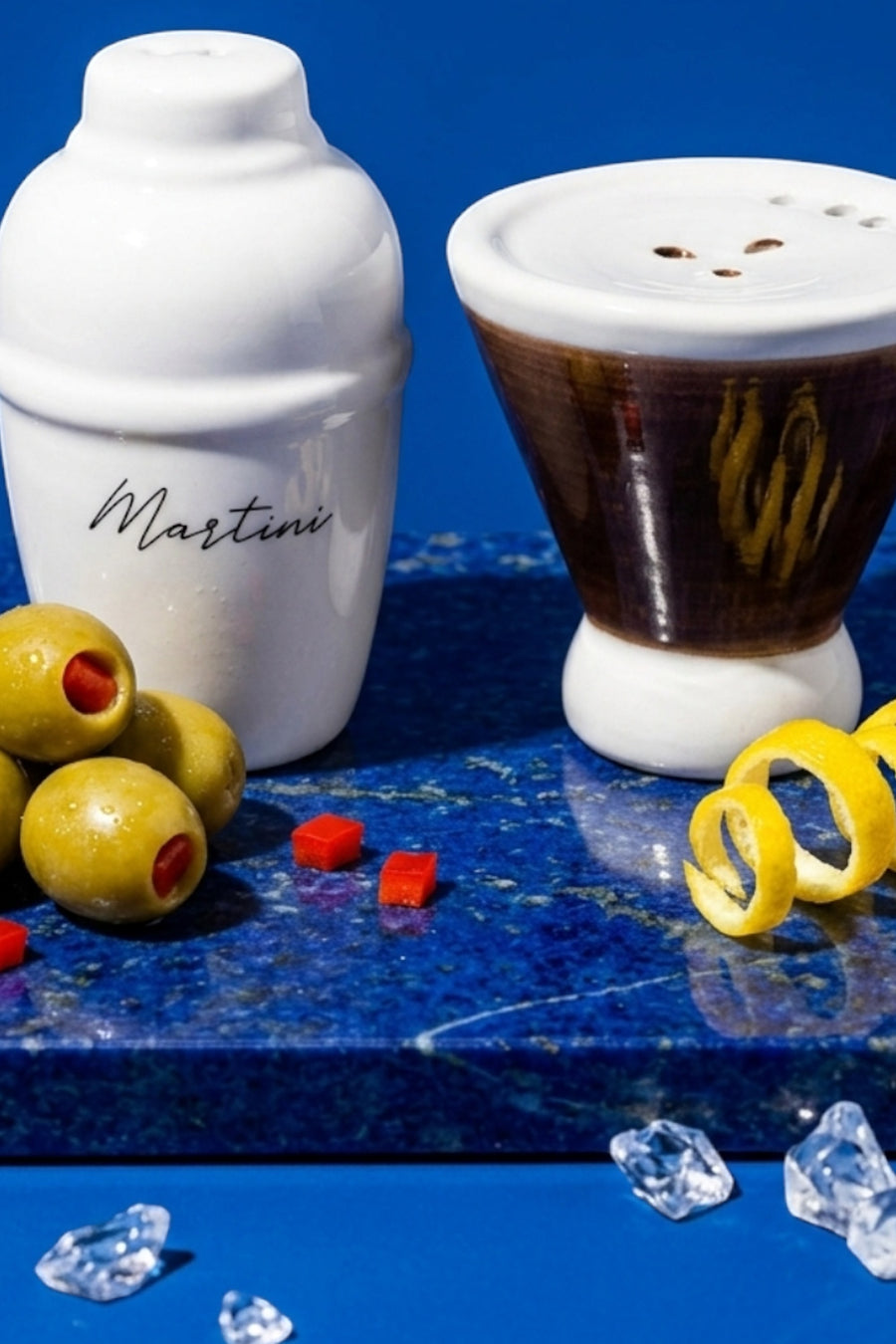 Espresso Martini Salt & Pepper Shaker – detail