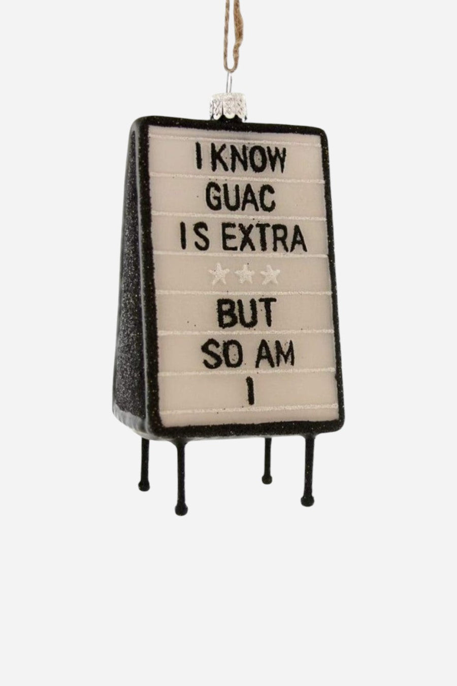 Extra Guac Ornament – front view