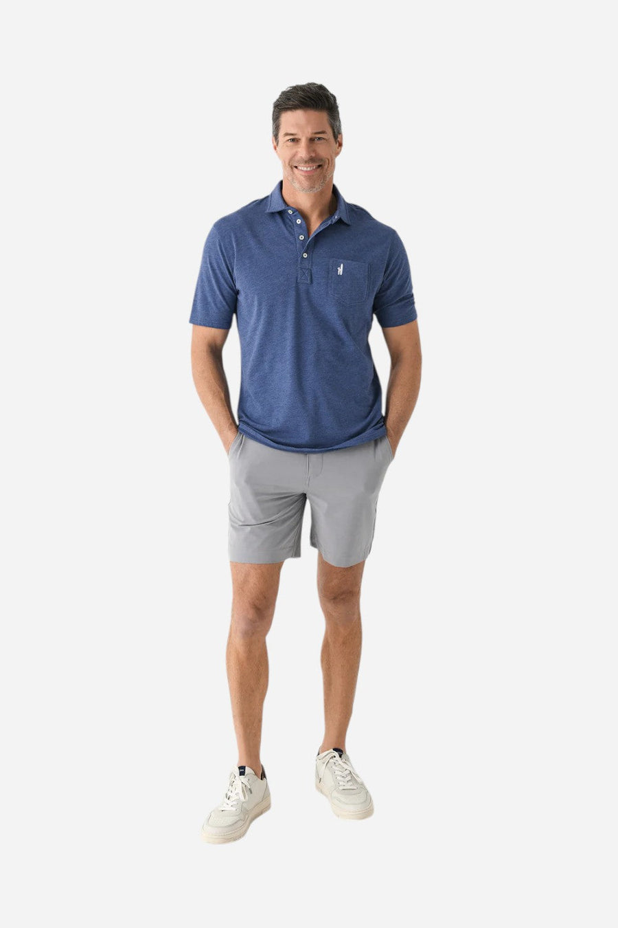 Faherty All Day 7" Short 2.0 in Ice – side view