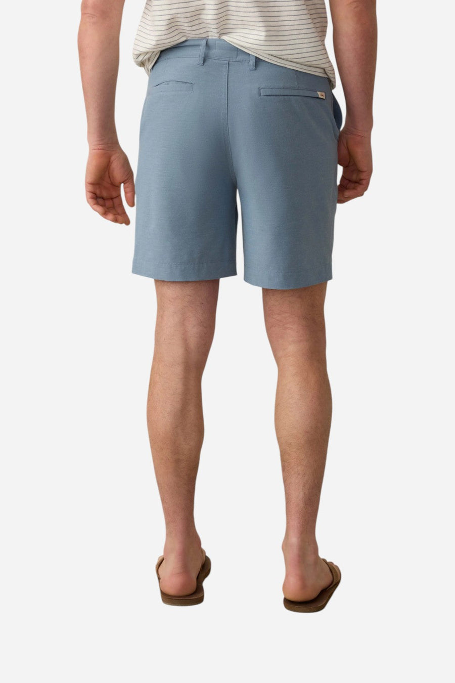 Faherty All Day Short 2.0 - 7" in Deep Marine – detail
