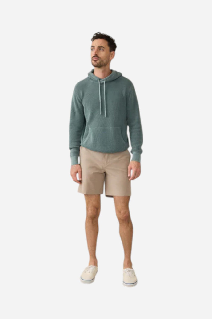 Faherty All Day™ Short 2.0 (7") in Khaki – flat lay