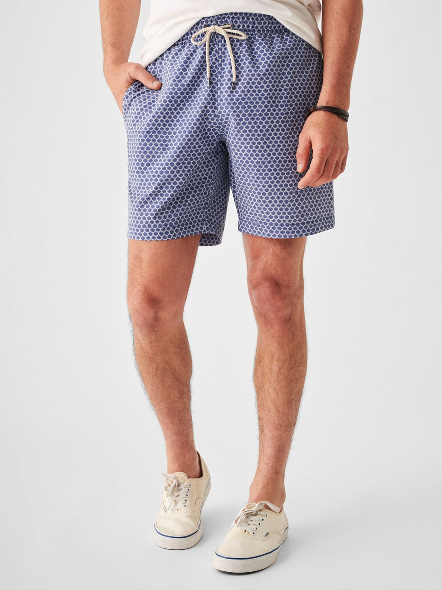 Faherty Beacon Trunk in Fishscale Batik – back view
