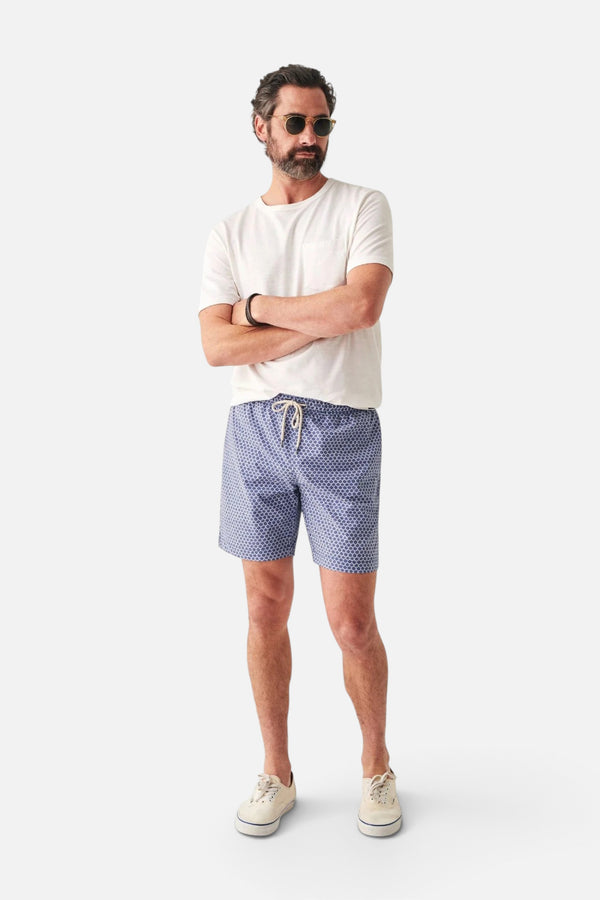 Faherty Beacon Trunk in Fishscale Batik