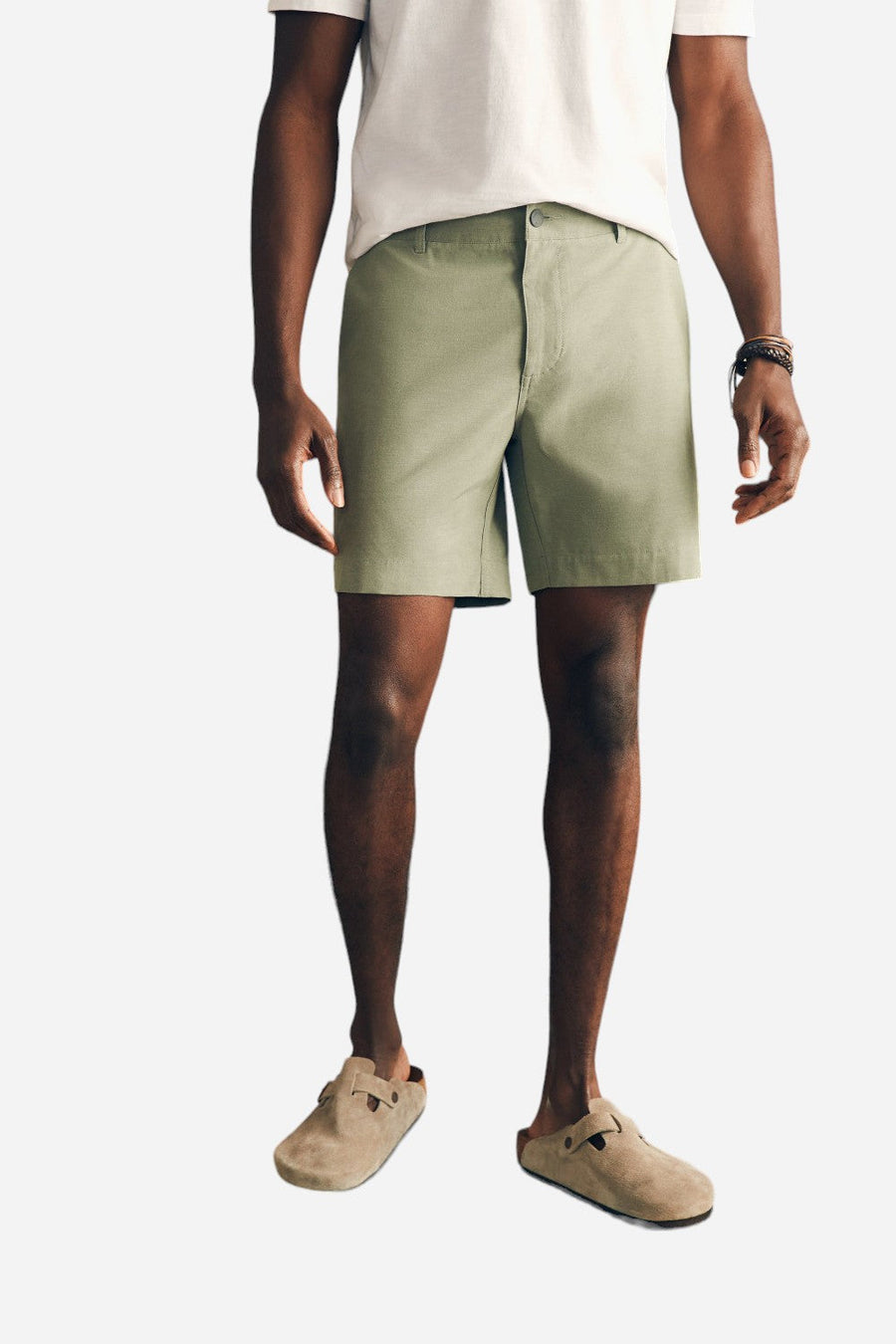 Faherty Belt Loop All Day Shorts 7" in Olive – front view