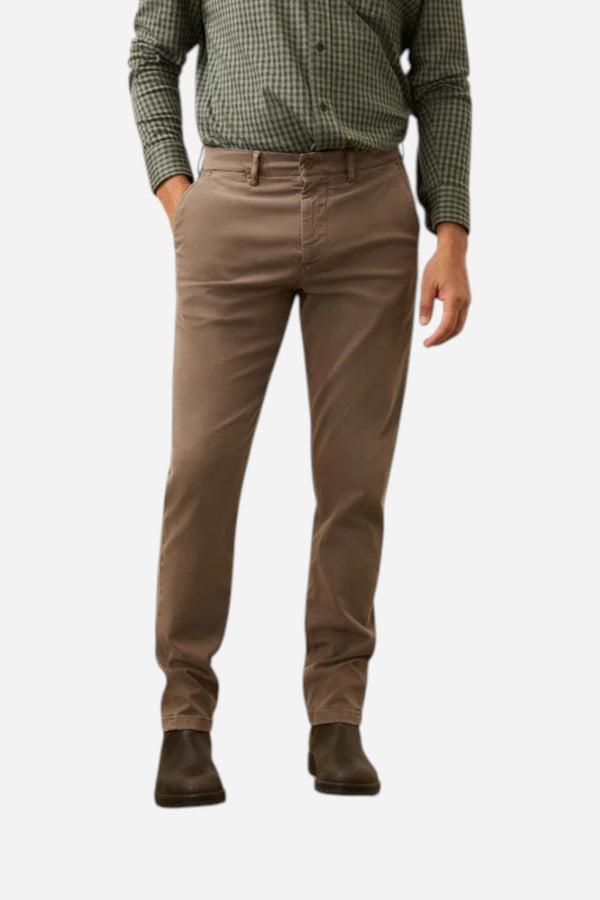 Faherty Coastline Stretch Chino in Alpine Brown
